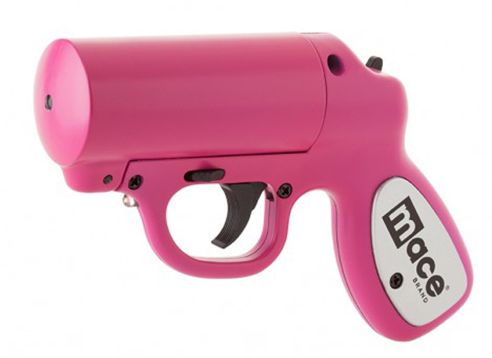 Газовый баллон-пистолет MACE Мод. PEPPER GUN (28г.) Струйно-Аэрозольный (OC-Pepper+UV-Dye) с LED
